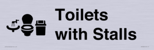 Toilets: Stalls and Wash Basin with Sanitary Bin